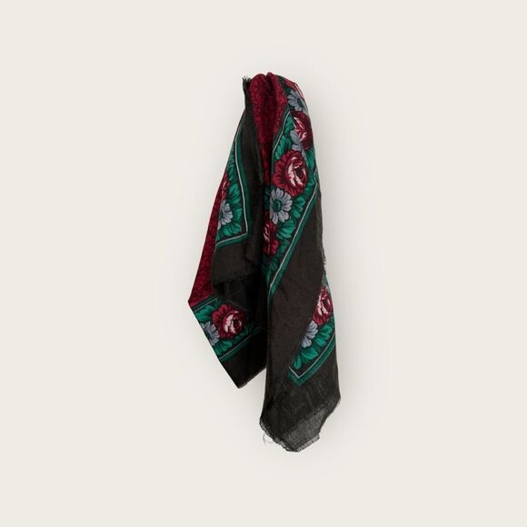 floral square scarf, NWT - Picture 2 of 4